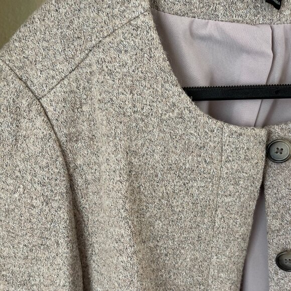 Ann Taylor 6P Silver Tweed Blazer Chanel Style Power Piece - Picture 3 of 13